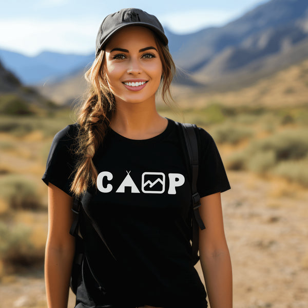 Introducing the perfect addition to your camping gear: the Camp t-shirt! This soft and comfortable shirt is the ultimate must-have for anyone who loves the great outdoors.